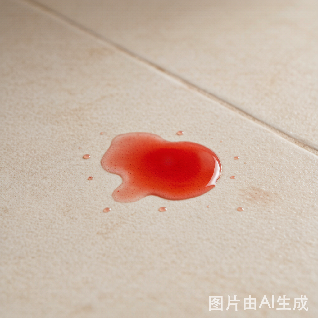 鲜红色/带血呕吐物
